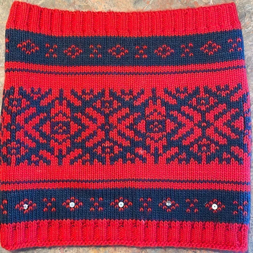 American Eagle Tube Scarf with Sequins
